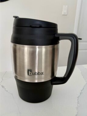 Bubba Stainless Steel Travel Mug with Handle - Black & Silver